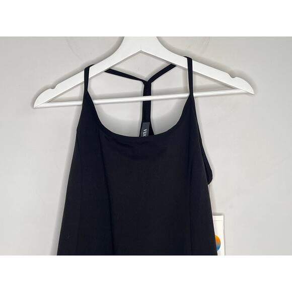 Vouri One Shot Performance Stretch Knit Mini Tennis Dress Black Women's L NWT - Picture 5 of 14